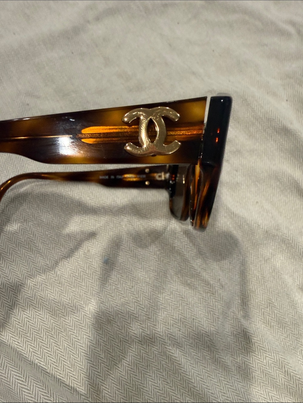 Chanel Tortoiseshell Round Sunglasses - Brown Lenses - Picture 2 of 6